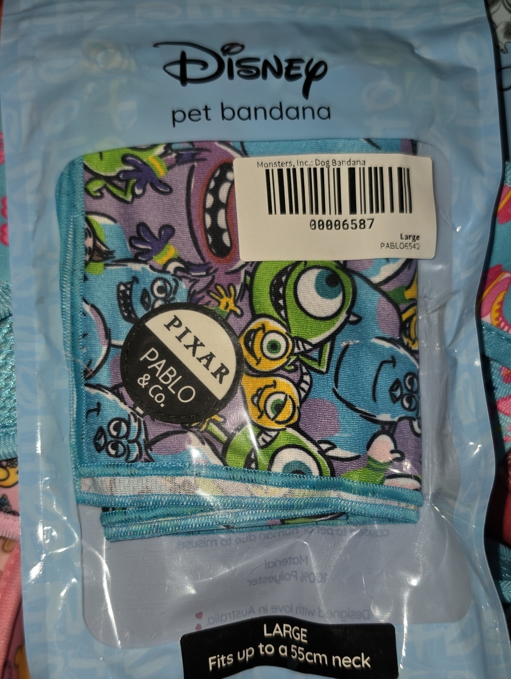 Disney Monsters, Inc. Dog Bandana